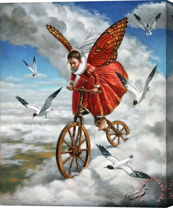 Michael Cheval Down to Earth Stretched Canvas Print / Canvas Art