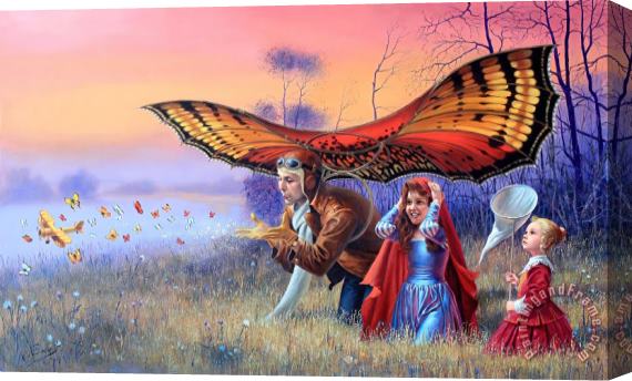 Michael Cheval Promises of The Parting Summer Stretched Canvas Print / Canvas Art
