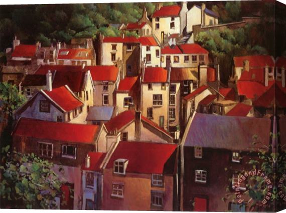 Michael O'toole Rooftops II Stretched Canvas Painting / Canvas Art