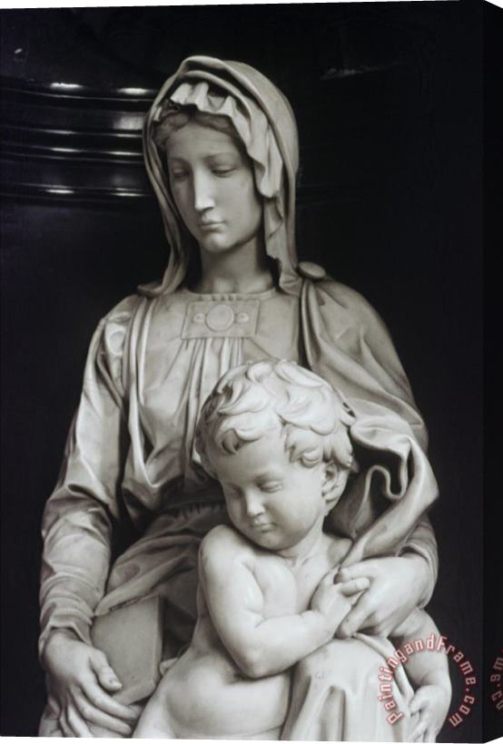 Michelangelo Buonarroti Bruges Madonna Detail Stretched Canvas Painting / Canvas Art