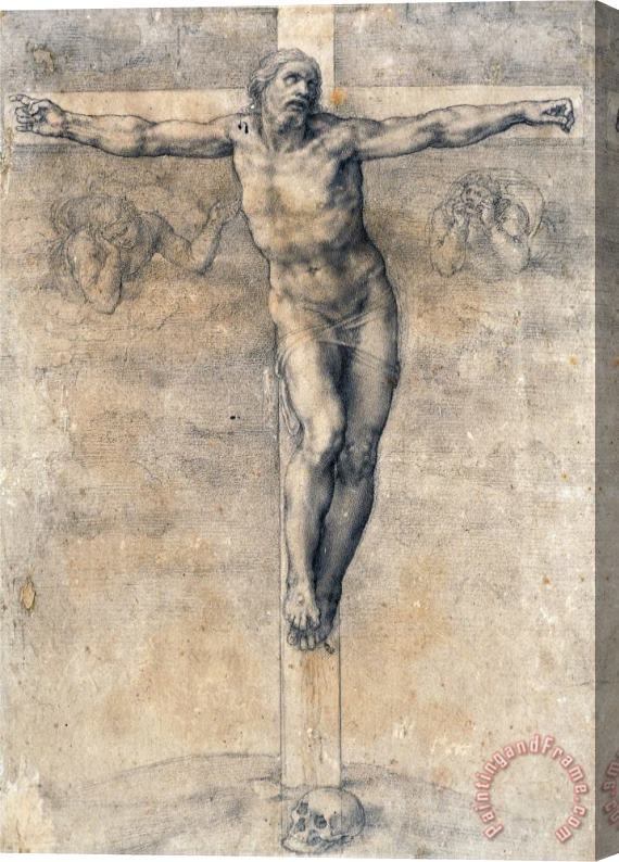 Michelangelo Buonarroti Christ on The Cross Around 1541 Stretched Canvas Painting / Canvas Art