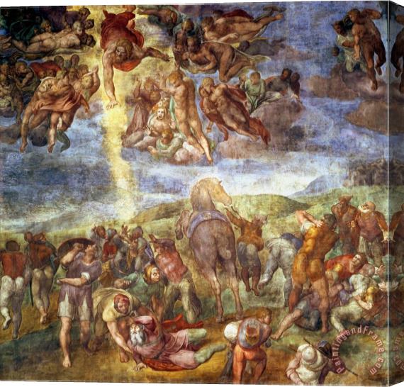 Michelangelo Buonarroti Conversion of St Paul Stretched Canvas Print / Canvas Art