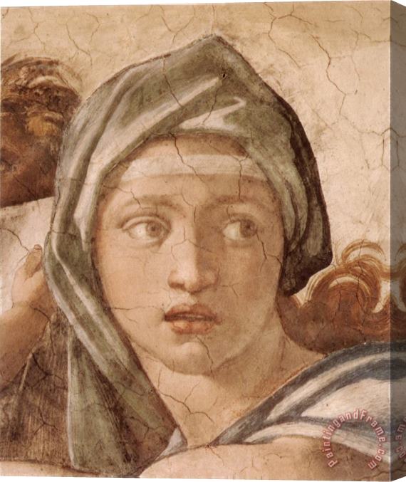 Michelangelo Buonarroti Delphic Sibyl Stretched Canvas Painting / Canvas Art