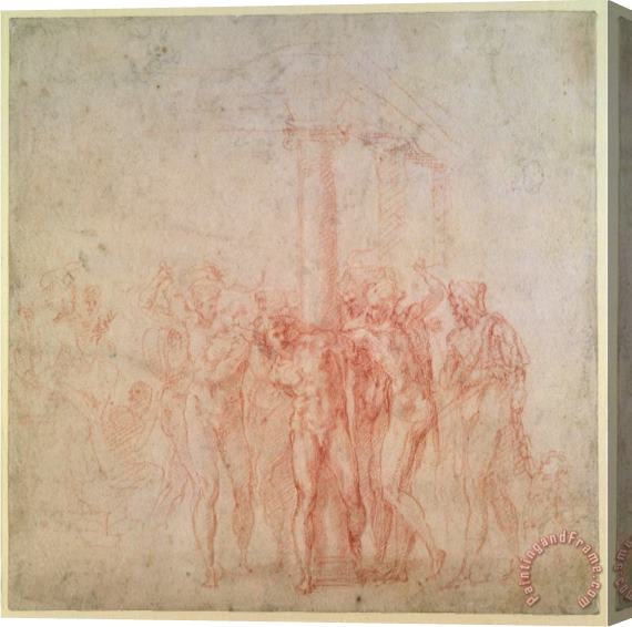 Michelangelo Buonarroti Inv 1895 6 15 500 R Stretched Canvas Print / Canvas Art