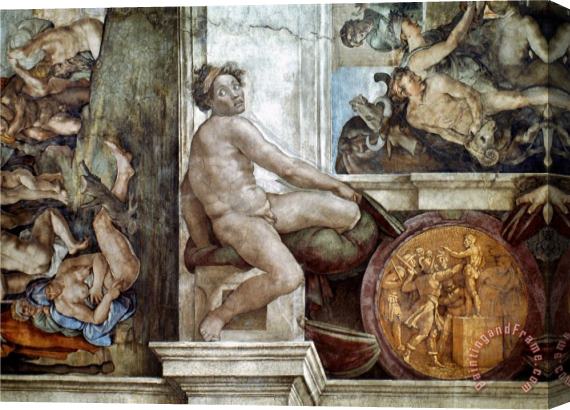Michelangelo Buonarroti Michelangelo Michelangelo Idol Stretched Canvas Print / Canvas Art