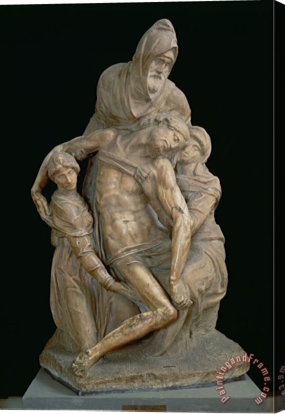 Michelangelo Buonarroti Pieta 1553 Stretched Canvas Painting / Canvas Art