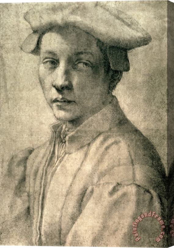 Michelangelo Buonarroti Portrait of Andrea Quaratesi C 1532 Stretched Canvas Painting / Canvas Art