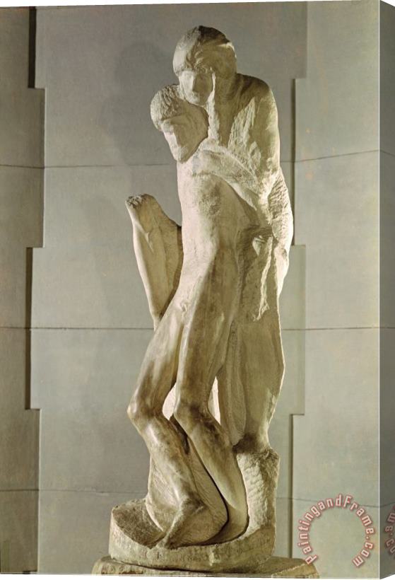Michelangelo Buonarroti Rondanini Pieta 1564 Stretched Canvas Painting / Canvas Art