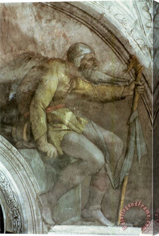 Michelangelo Buonarroti Sistine Chapel Ceiling One of The Ancestors of God Stretched Canvas Print / Canvas Art