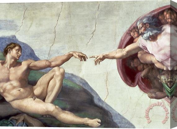 Michelangelo Buonarroti Sistine Chapel Ceiling Stretched Canvas Print / Canvas Art
