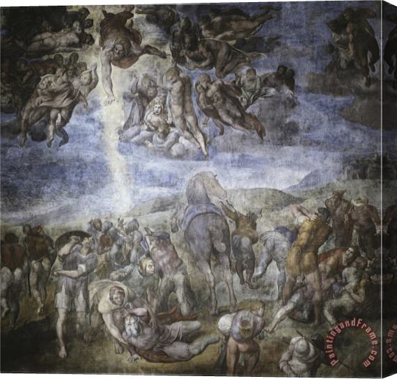 Michelangelo Buonarroti The Conversion of Saul Stretched Canvas Painting / Canvas Art