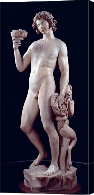 Michelangelo Buonarroti The Drunkenness of Bacchus 1496 97 Stretched Canvas Print / Canvas Art