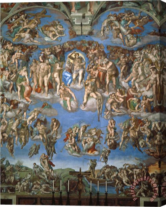 Michelangelo Buonarroti The Last Judgement 1534 41 Stretched Canvas Print / Canvas Art