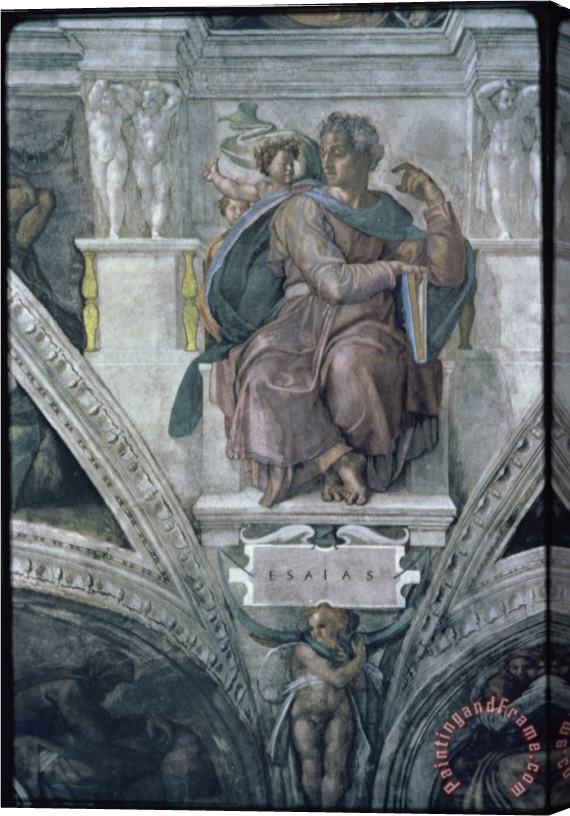 Michelangelo Buonarroti The Prophet Isaiah Stretched Canvas Print / Canvas Art