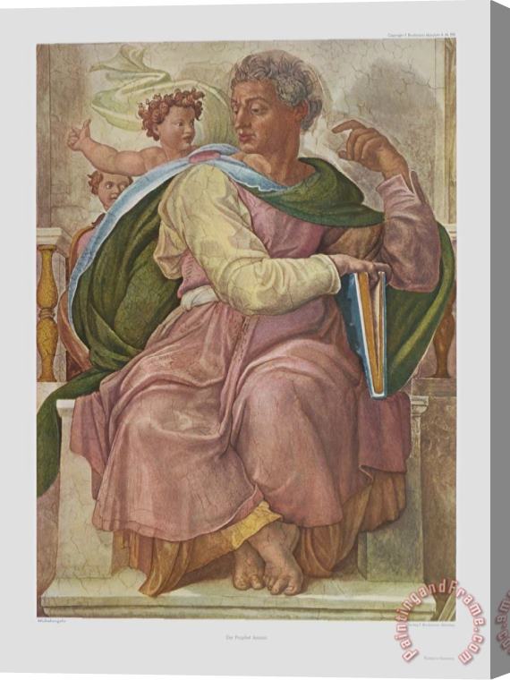 Michelangelo Buonarroti The Prophet Jesaias Stretched Canvas Painting / Canvas Art