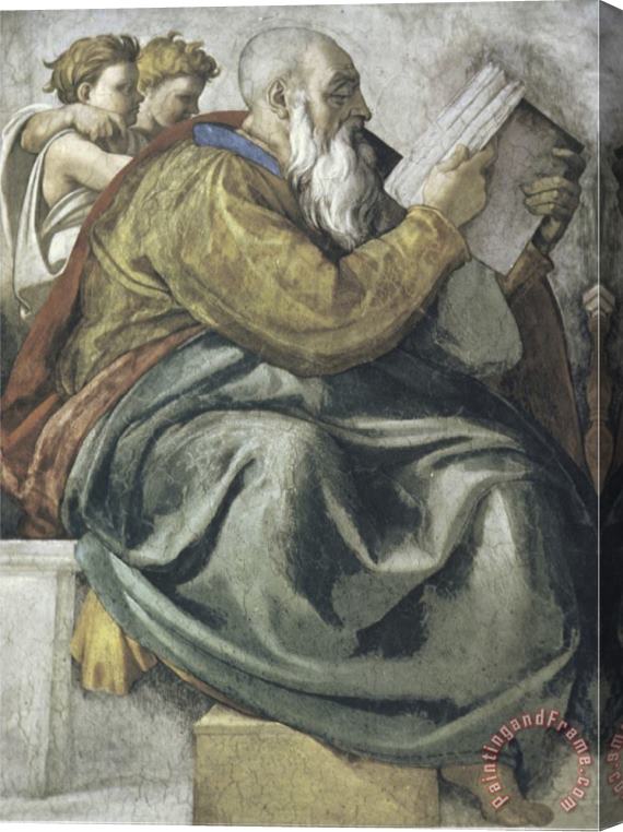 Michelangelo Buonarroti The Prophet Zachariah Stretched Canvas Painting / Canvas Art