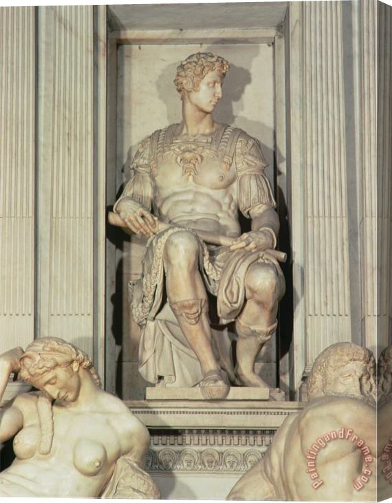 Michelangelo Buonarroti Tomb of Giuliano De Medici Stretched Canvas Painting / Canvas Art