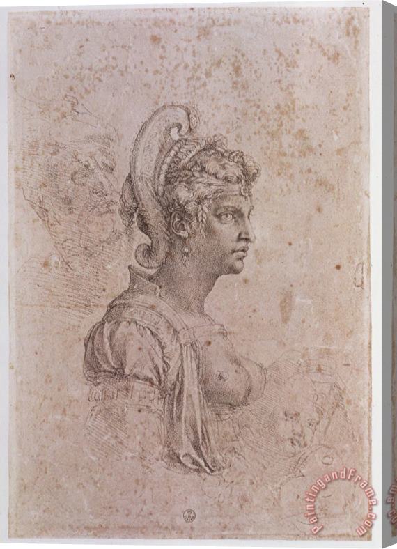 Michelangelo Buonarroti Zenobia Queen of Palmyra Syria Stretched Canvas Print / Canvas Art