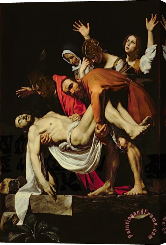 Michelangelo Merisi da Caravaggio Deposition Stretched Canvas Painting / Canvas Art