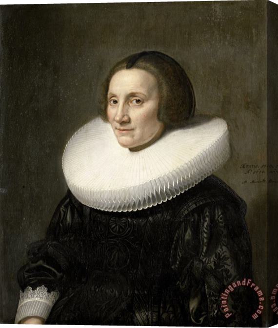 Michiel Jansz. Van Mierevelt Portrait of Caecilia Van Beresteyn Stretched Canvas Painting / Canvas Art