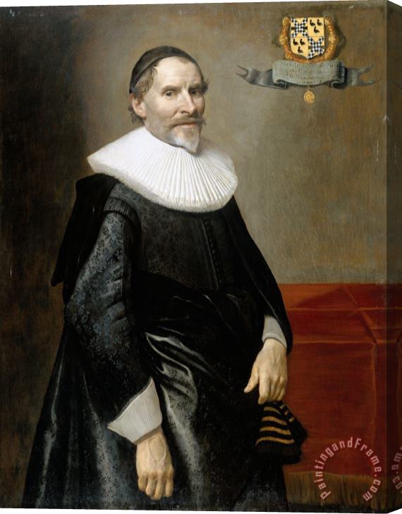 Michiel Jansz. Van Mierevelt Portrait of Francois Van Aerssen, Lord of Sommelsdijk, De Plaat And Spijk Stretched Canvas Painting / Canvas Art