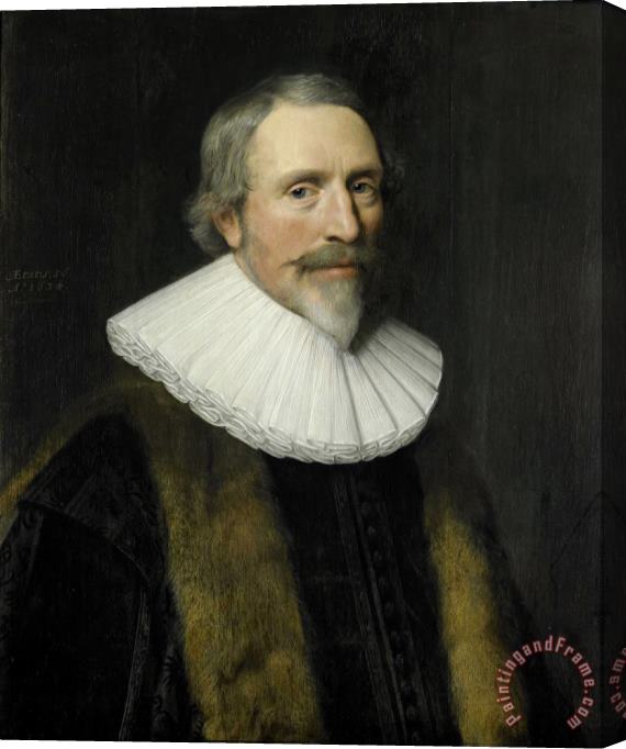 Michiel Jansz. Van Mierevelt Portrait of Jacob Cats (1577 1660) Stretched Canvas Painting / Canvas Art