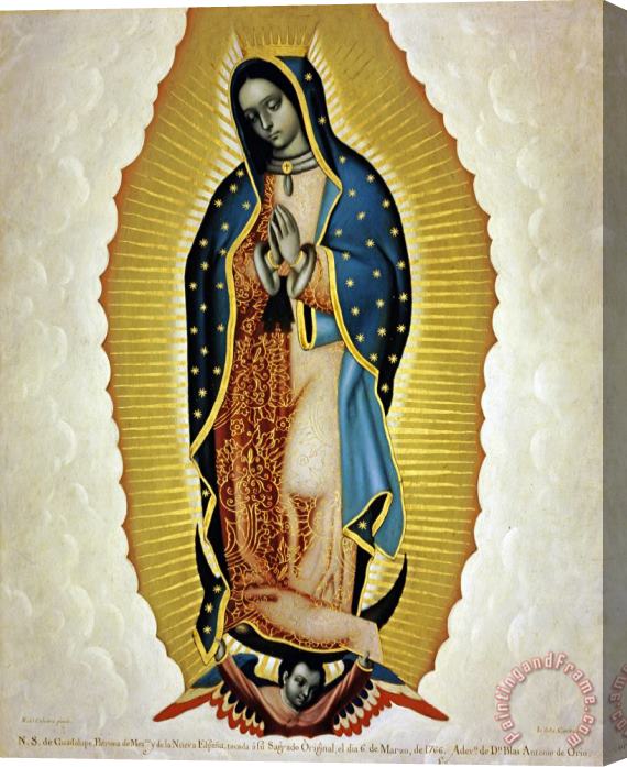 Miguel Cabrera La Virgen De Guadalupe Stretched Canvas Print / Canvas Art