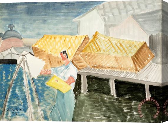 Milton Avery Artist at Work, 1945 Stretched Canvas Print / Canvas Art