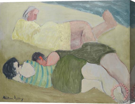 Milton Avery Bathers Stretched Canvas Painting / Canvas Art
