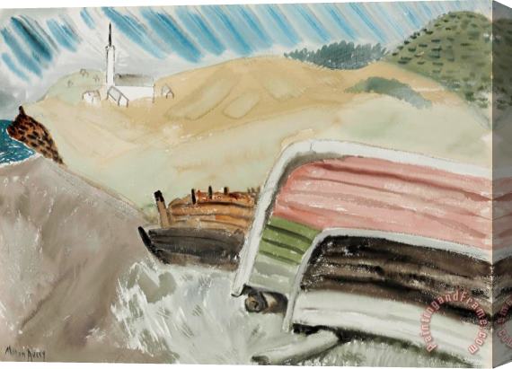 Milton Avery Beached Boats Stretched Canvas Painting / Canvas Art