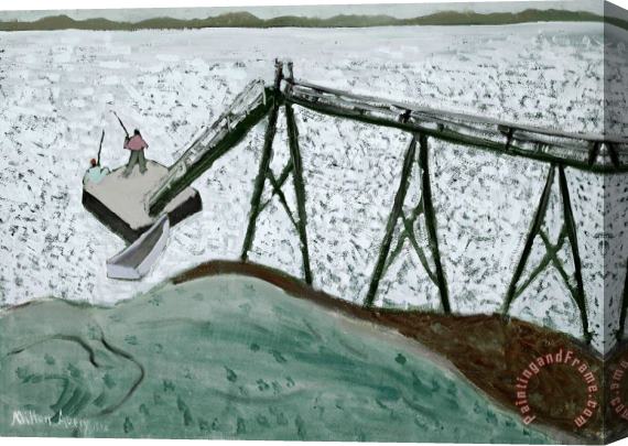 Milton Avery Bridge And Float, 1948 Stretched Canvas Print / Canvas Art