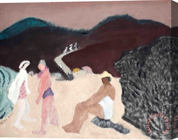 Milton Avery California Beach, 1942 Stretched Canvas Painting / Canvas Art