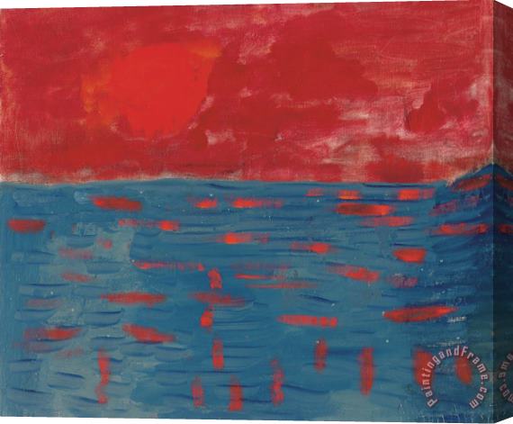 Milton Avery Dawning Sun Stretched Canvas Painting / Canvas Art