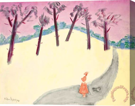 Milton Avery Evening Stroll, 1961 Stretched Canvas Print / Canvas Art