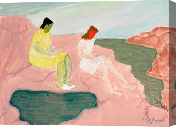 Milton Avery Female Artists by Sea Stretched Canvas Print / Canvas Art