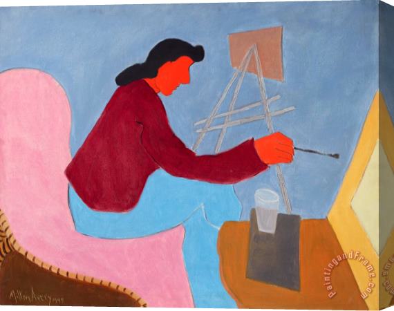Milton Avery Female Painter, 1945 Stretched Canvas Painting / Canvas Art