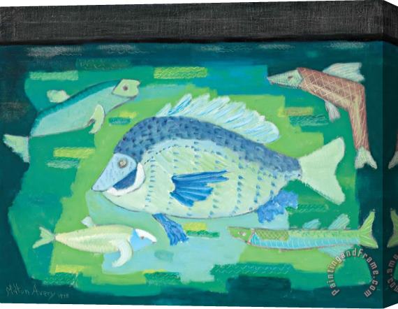 Milton Avery Fish, 1948 Stretched Canvas Painting / Canvas Art