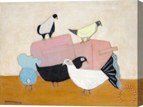 Milton Avery French Pigeons, 1952 Stretched Canvas Painting / Canvas Art