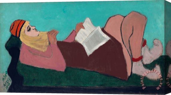 Milton Avery March Relaxed, 1943 Stretched Canvas Print / Canvas Art