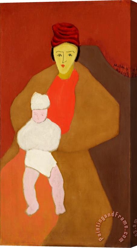 Milton Avery Mother And Child, 1944 Stretched Canvas Painting / Canvas Art