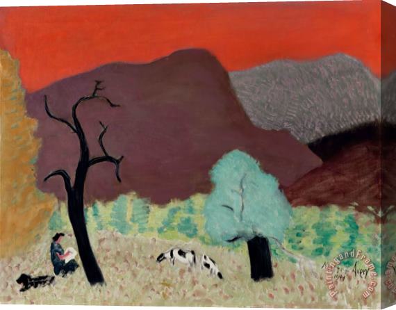Milton Avery Pink Sky, 1944 Stretched Canvas Print / Canvas Art