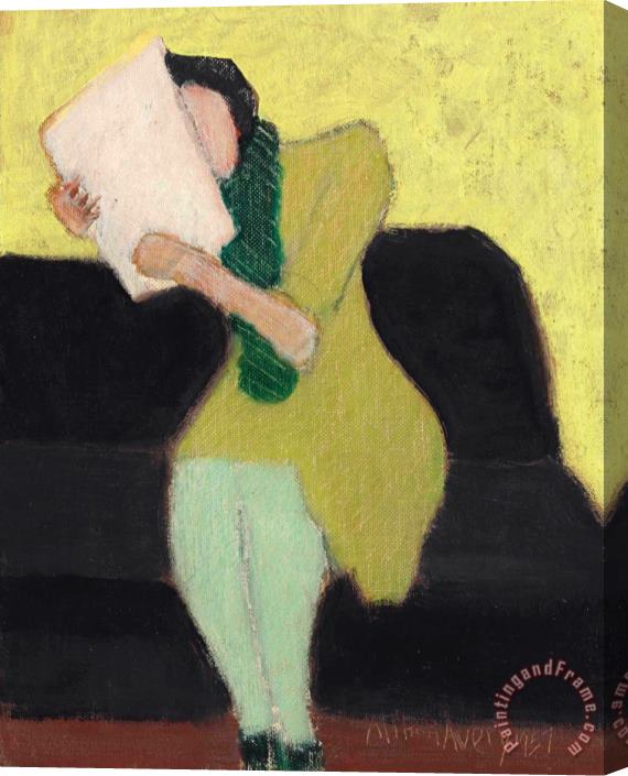 Milton Avery Seated Figure, 1957 Stretched Canvas Print / Canvas Art