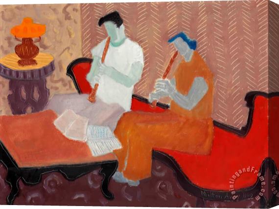 Milton Avery The Musicians Stretched Canvas Painting / Canvas Art