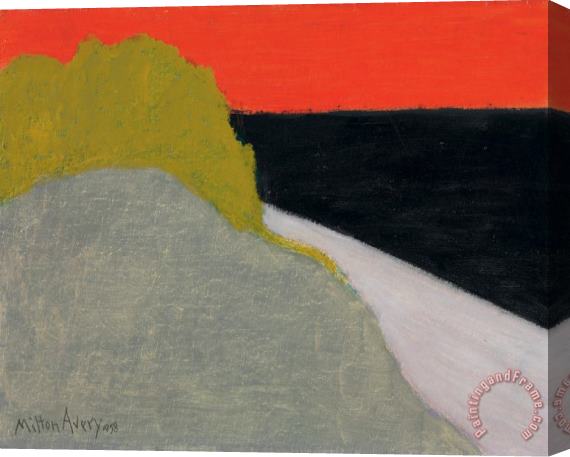 Milton Avery Twilight Sea, 1958 Stretched Canvas Painting / Canvas Art