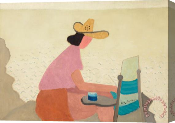 Milton Avery Woman by The Sea, 1944 Stretched Canvas Painting / Canvas Art