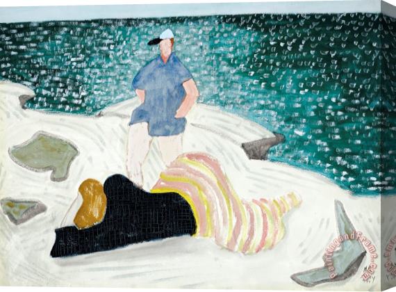 Milton Avery Woman on The Rocks, 1948 Stretched Canvas Print / Canvas Art