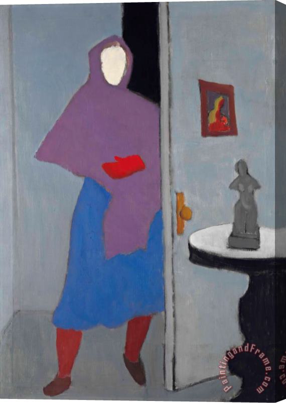 Milton Avery Woman with Rebozo, 1947 Stretched Canvas Painting / Canvas Art