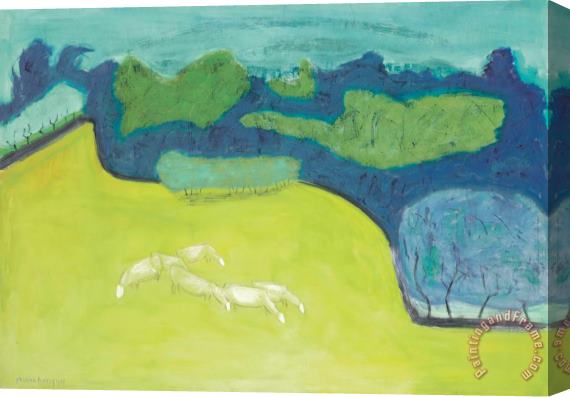 Milton Avery Yellow Meadow, 1955 Stretched Canvas Print / Canvas Art