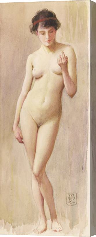 Murray Bladon Study Of A Nude II Stretched Canvas Painting / Canvas Art