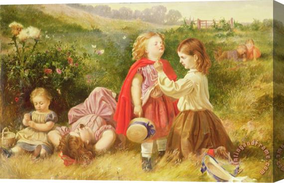 Myles Birket Foster Do You Like Butter Stretched Canvas Painting / Canvas Art